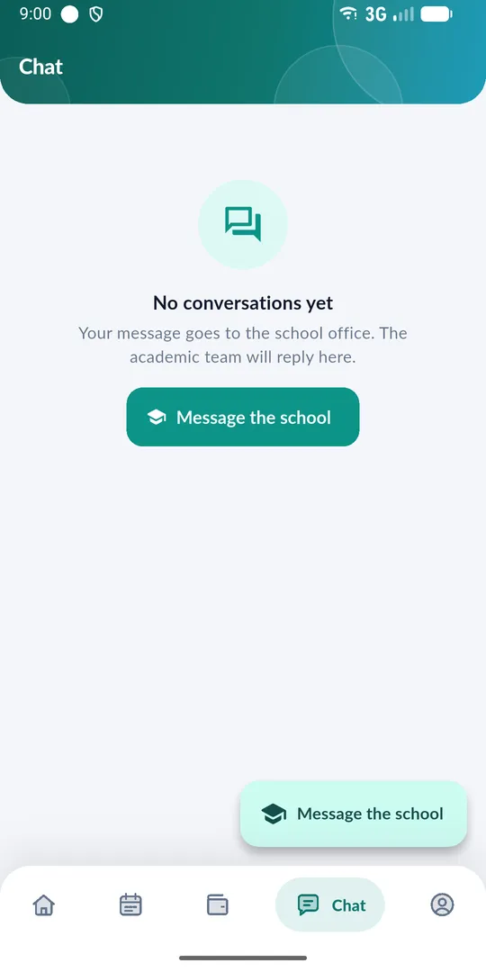 ShuleHand app — Message the school